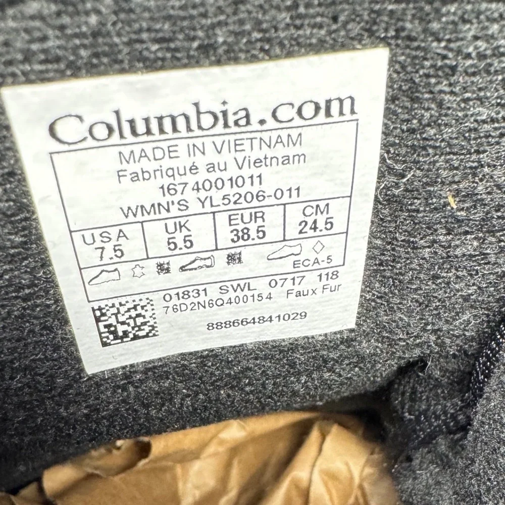 Columbia‎ 🖤🩷🖤Ice Maiden II Womens Black Waterproof Winter Snow Boots 7.5